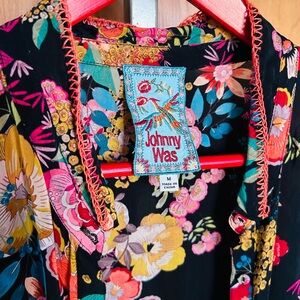Beautiful Vibrant Johnny Was Multicolor Floral Top Size M